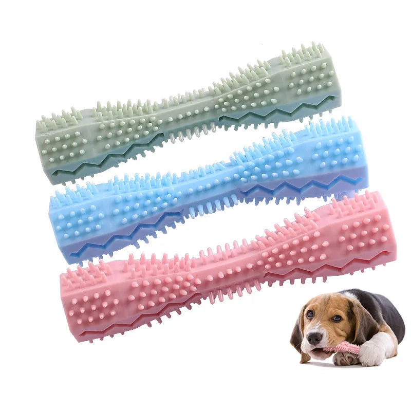 Rubber Chew Toothbrush Stick for Dogs