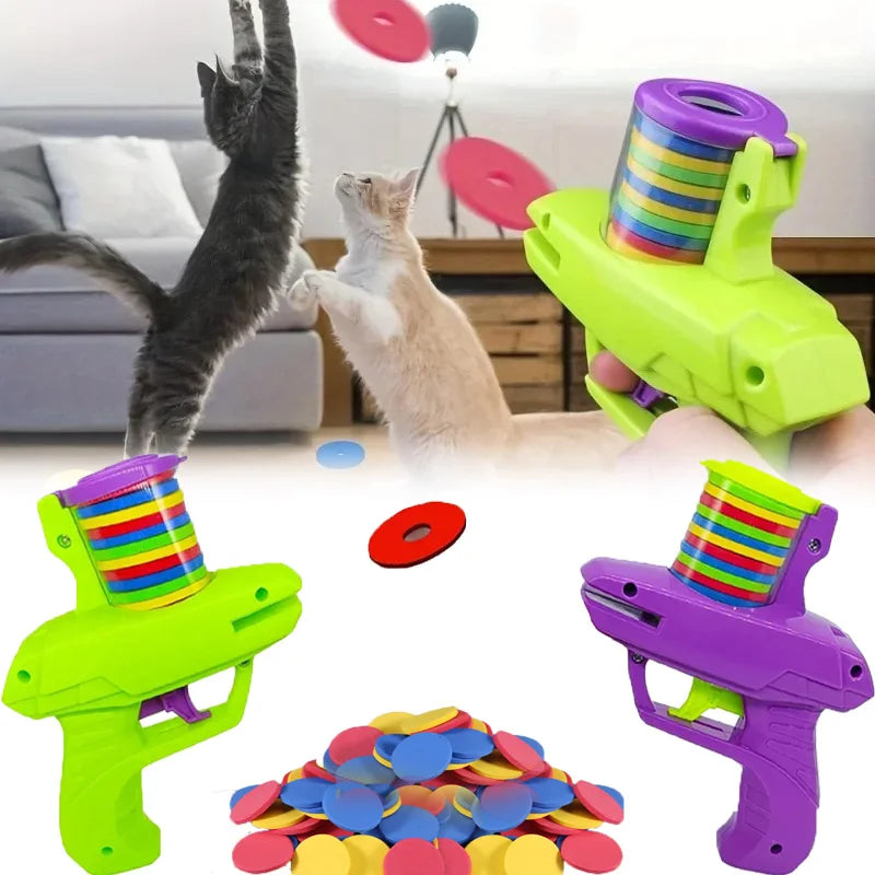 Carrot Flying Disc Launcher Toy for Pets