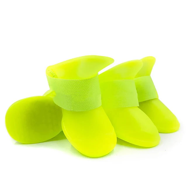 Waterproof Anti-Slip Dog Rain Boots (4pcs)