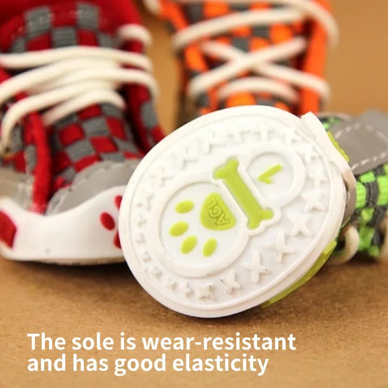 Breathable Soft Sole Dog Shoes (Set of 4)