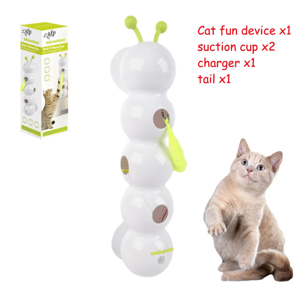 Motion-Activated Caterpillar Cat Toy