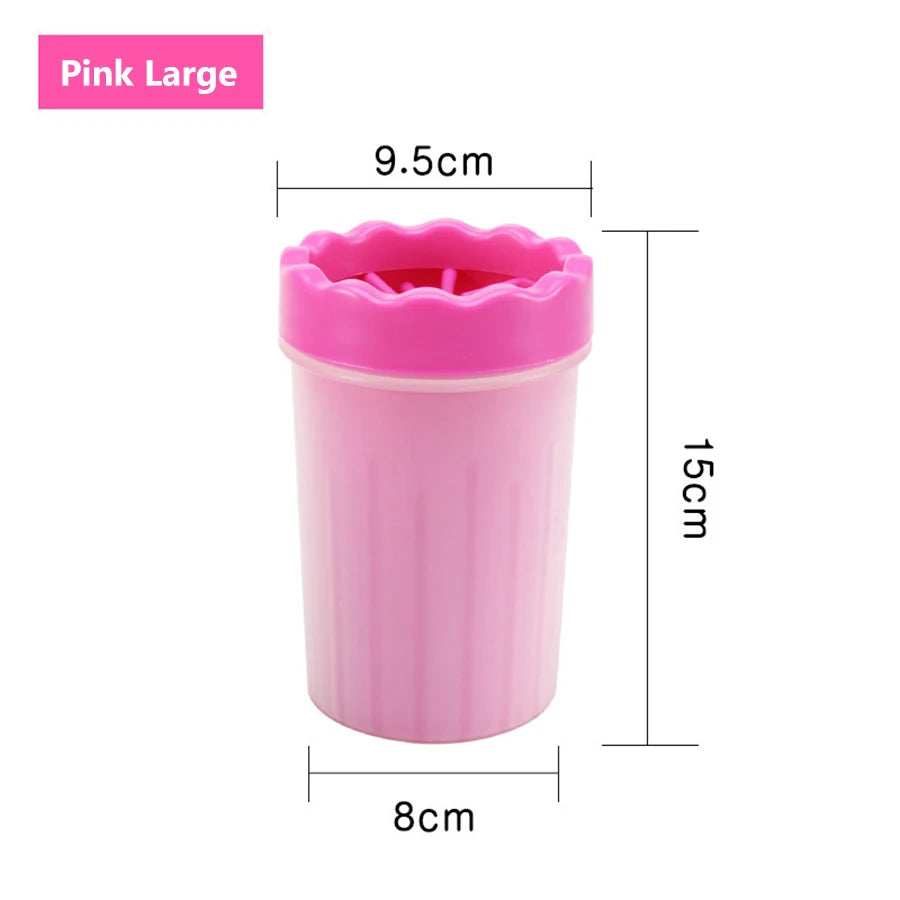Pet Paw Cleaning Cup with Brush