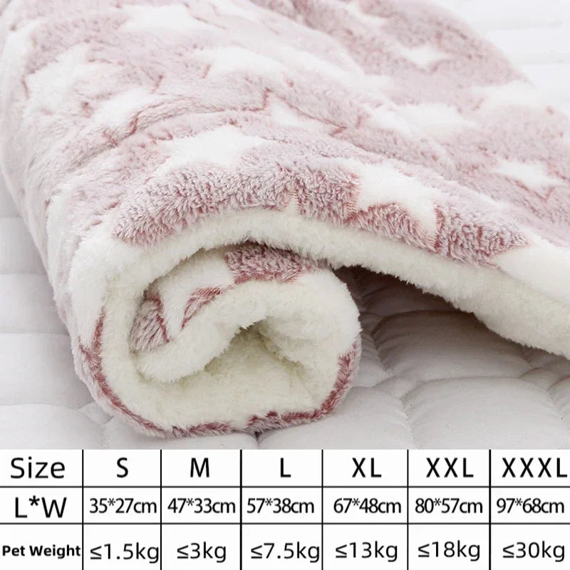 Thick Flannel Pet Sleeping Mat for Dogs & Cats