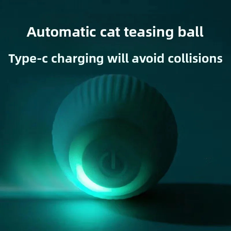 Smart Interactive Rolling Ball Toy for Cats