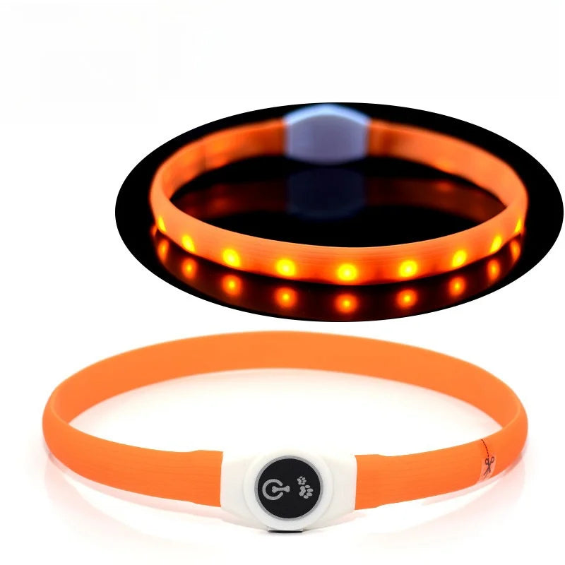 USB LED Light-Up Dog Collar