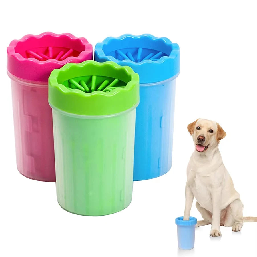 Pet Paw Cleaning Cup with Brush