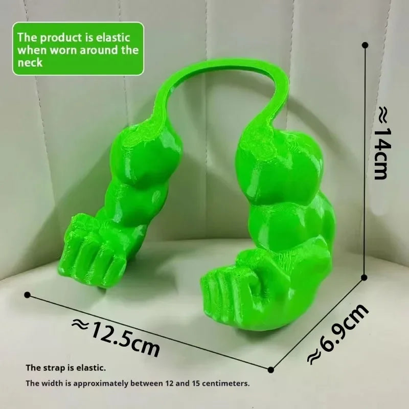 Funny Cat Muscle Arm Pendant Toy