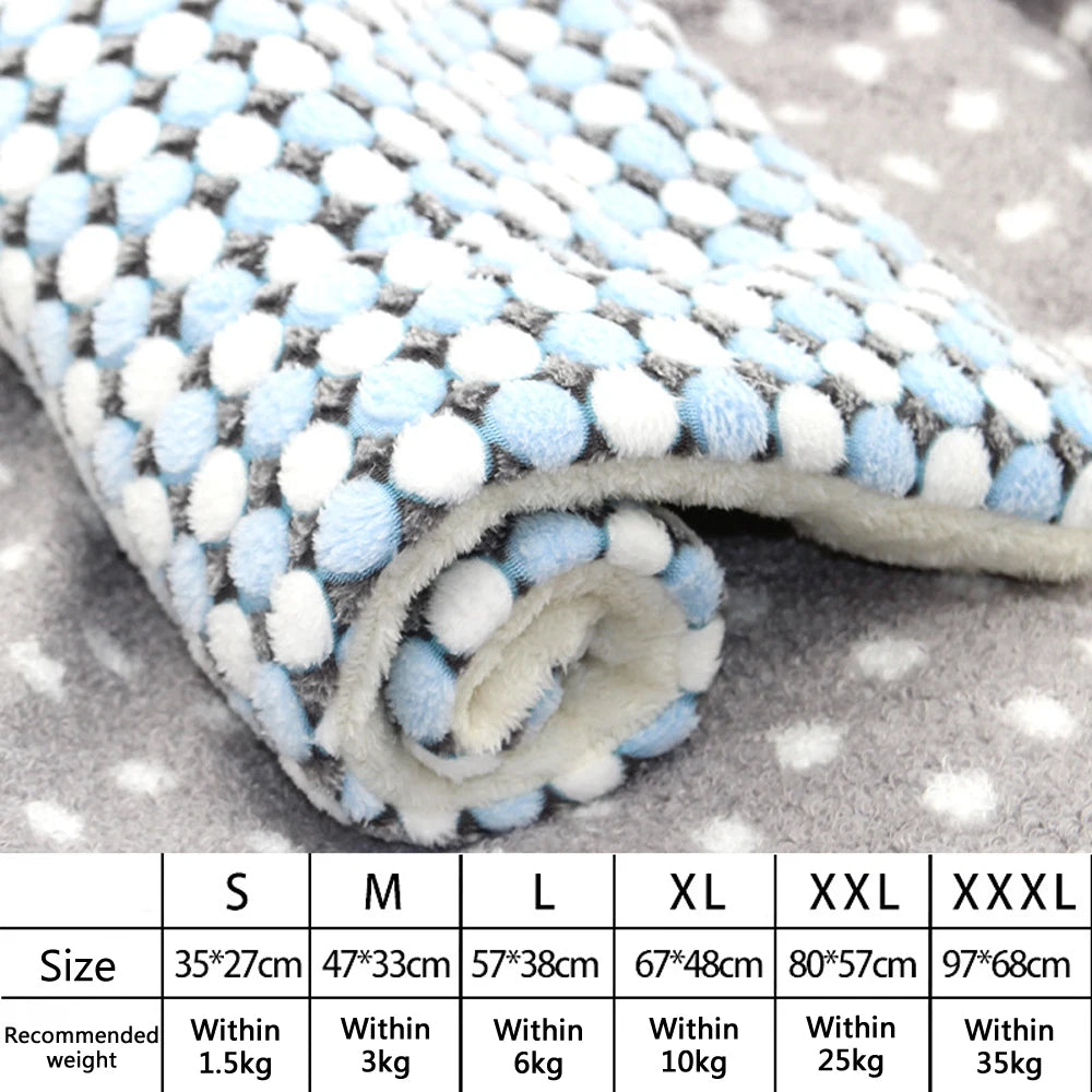 Thick Flannel Pet Sleeping Mat for Dogs & Cats