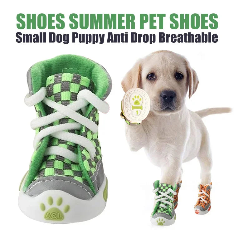Breathable Soft Sole Dog Shoes (Set of 4)