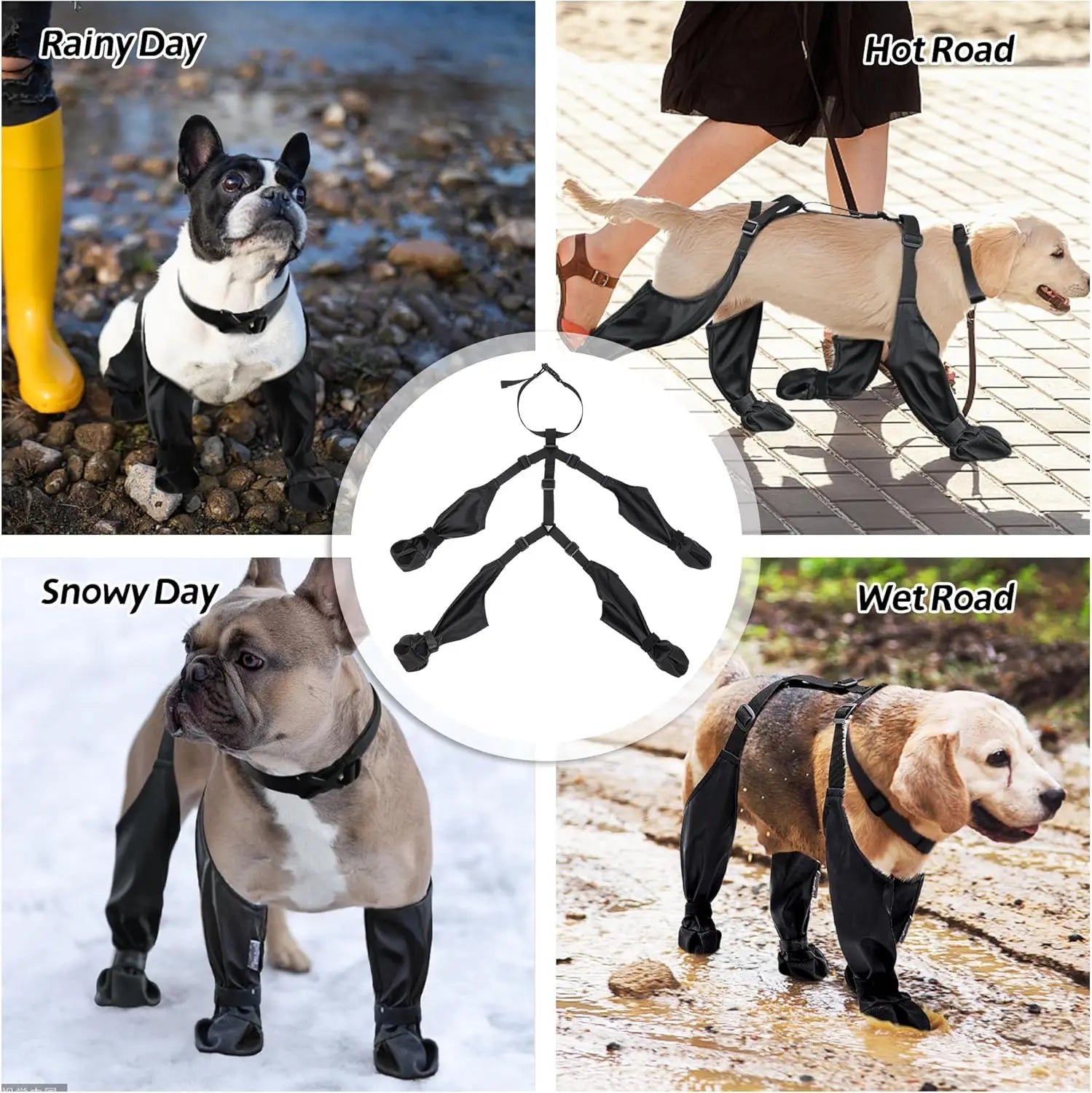 Anti-Slip Waterproof Dog Shoes – Paw Protection
