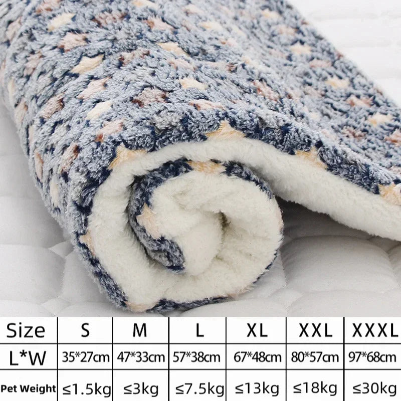 Thick Flannel Pet Sleeping Mat for Dogs & Cats