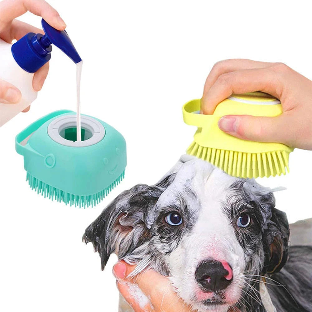 Silicone Pet Bath & Grooming Gloves