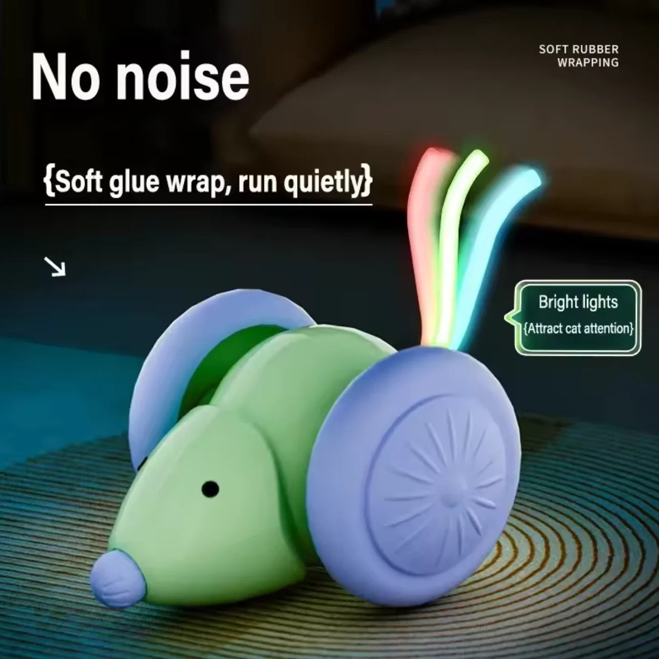 Rechargeable Interactive Mouse Toy for Cats