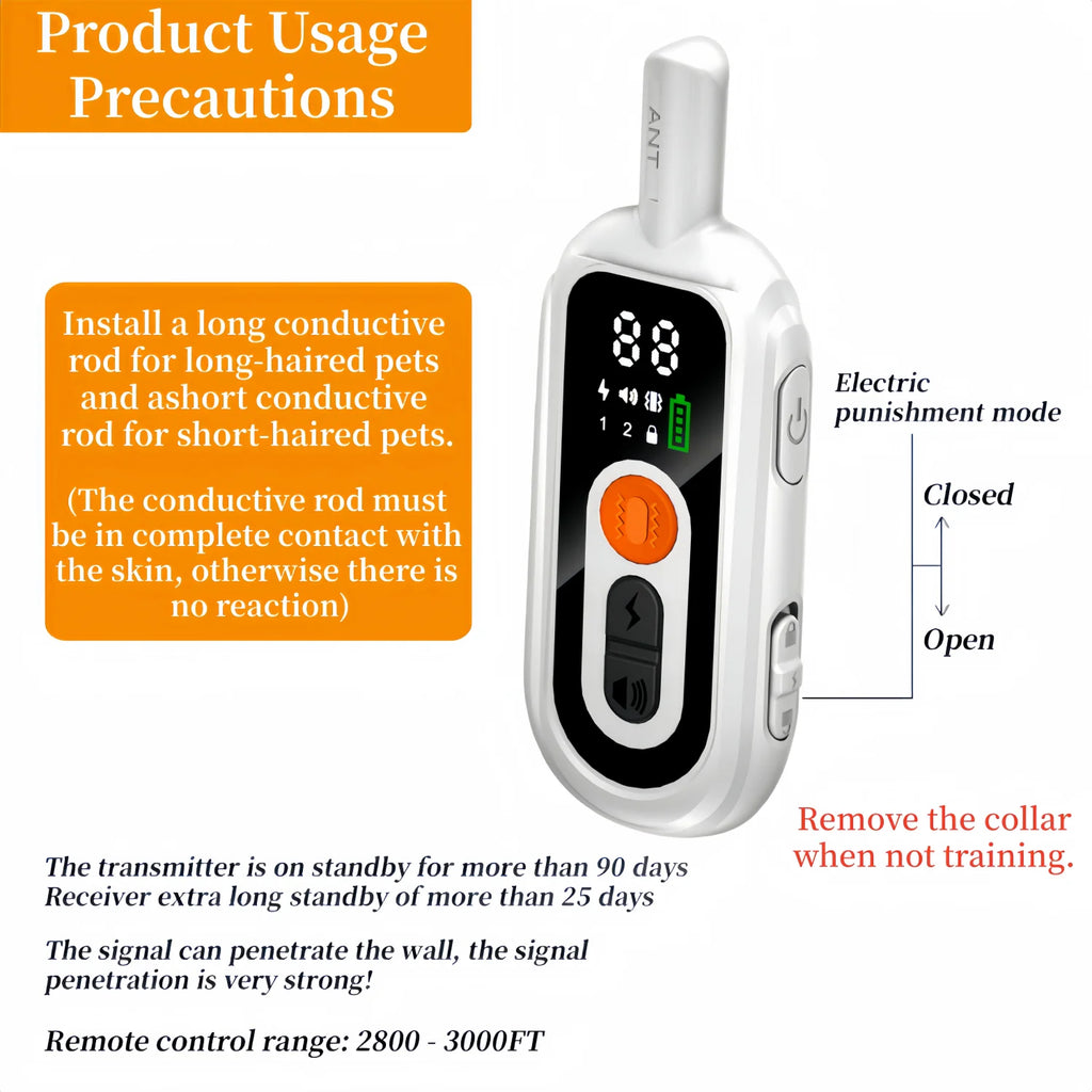 Rechargeable Anti-Bark Dog Training Collar