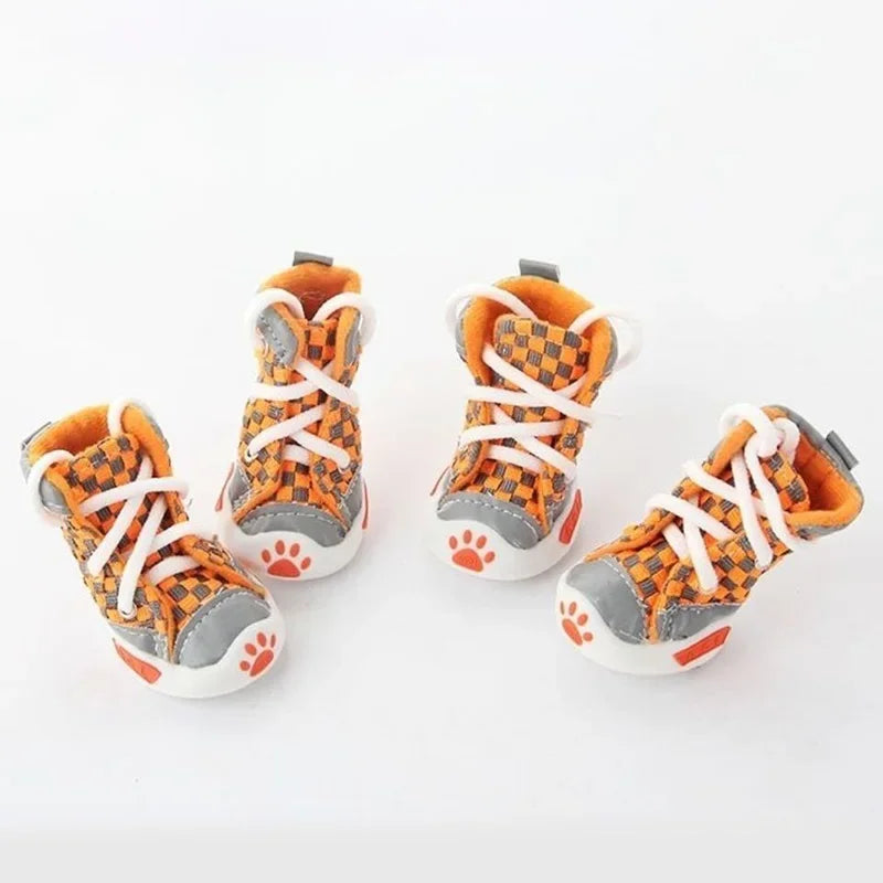Breathable Soft Sole Dog Shoes (Set of 4)
