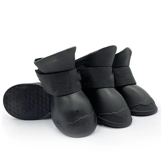 Waterproof Anti-Slip Dog Rain Boots (4pcs)