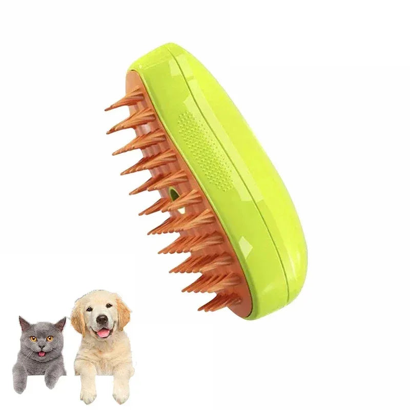 Electric Steam Grooming Brush for Cats