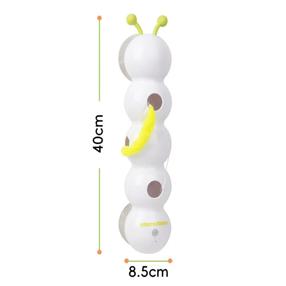 Motion-Activated Caterpillar Cat Toy
