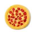Pizza-Shaped Plush Squeaky Dog Toy