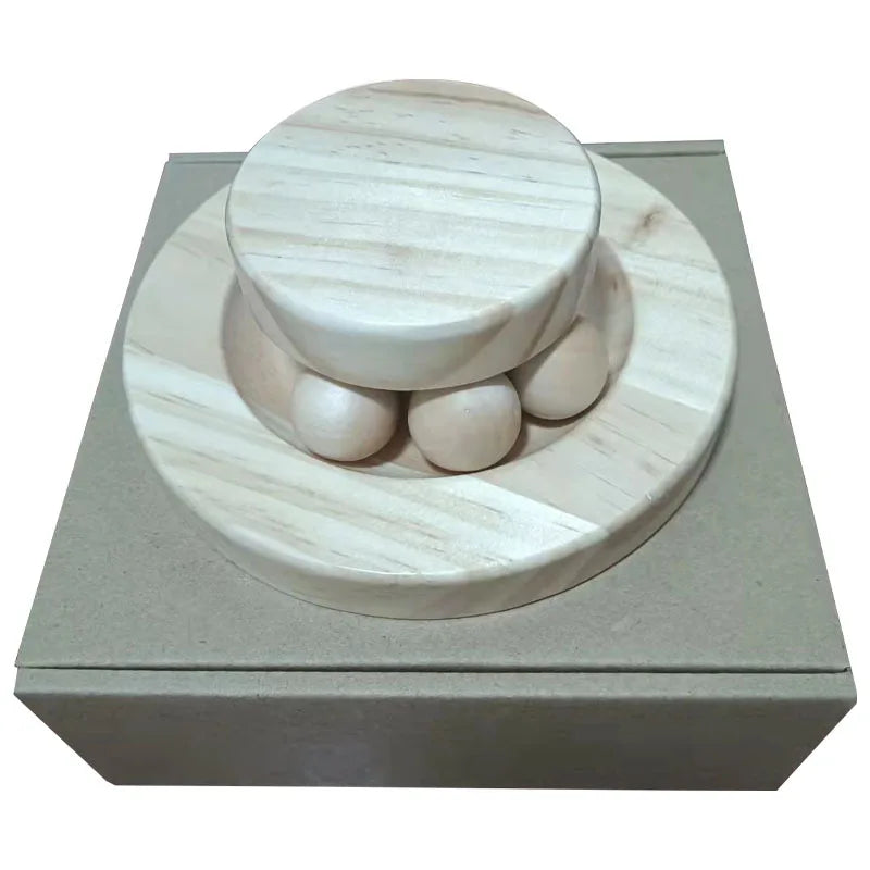 Wooden Multi-Level Cat Track Toy