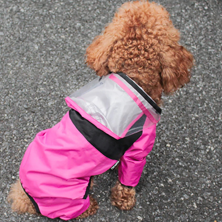 Waterproof Dog Raincoat Jumpsuit