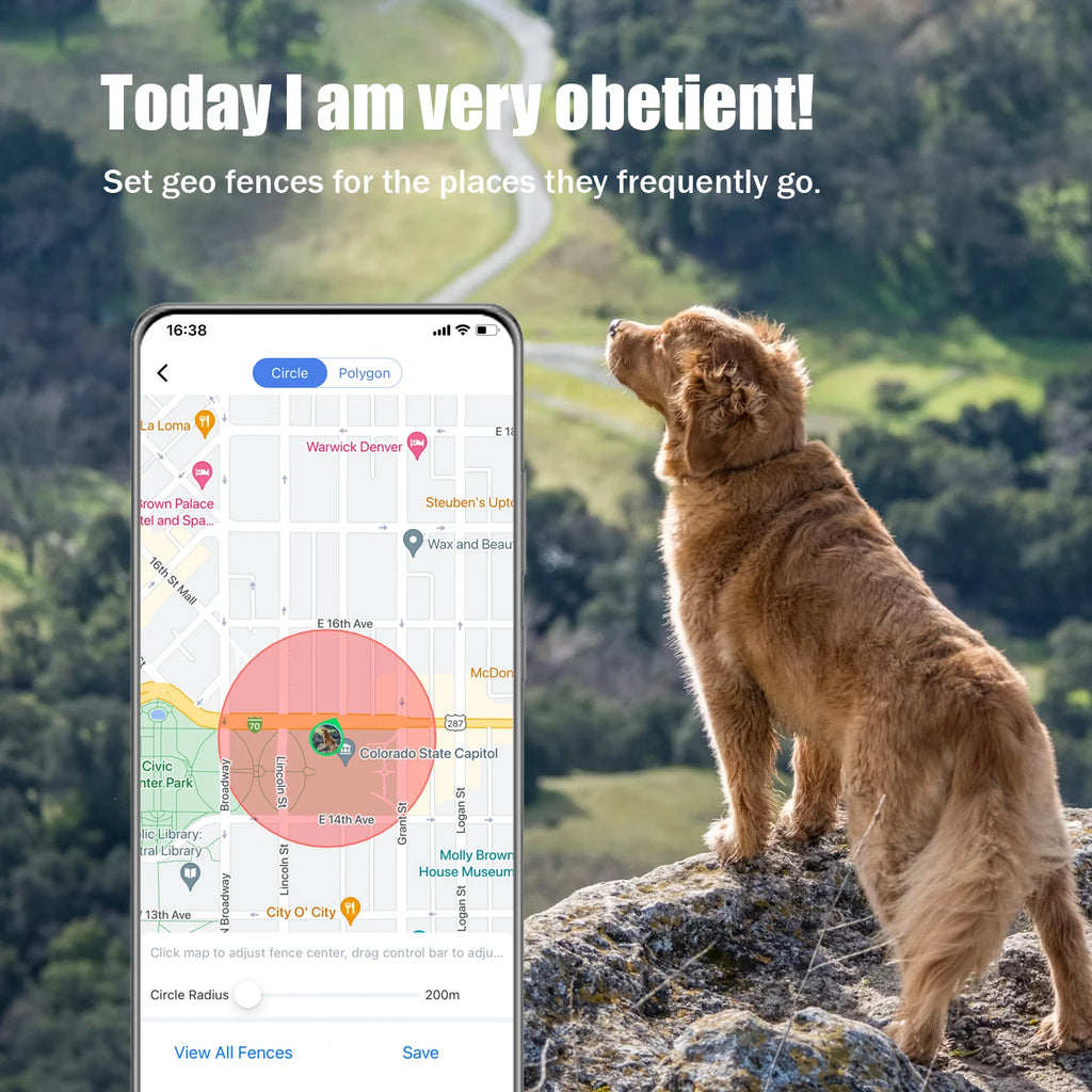 Waterproof GPS Pet Tracker for Dogs & Cats
