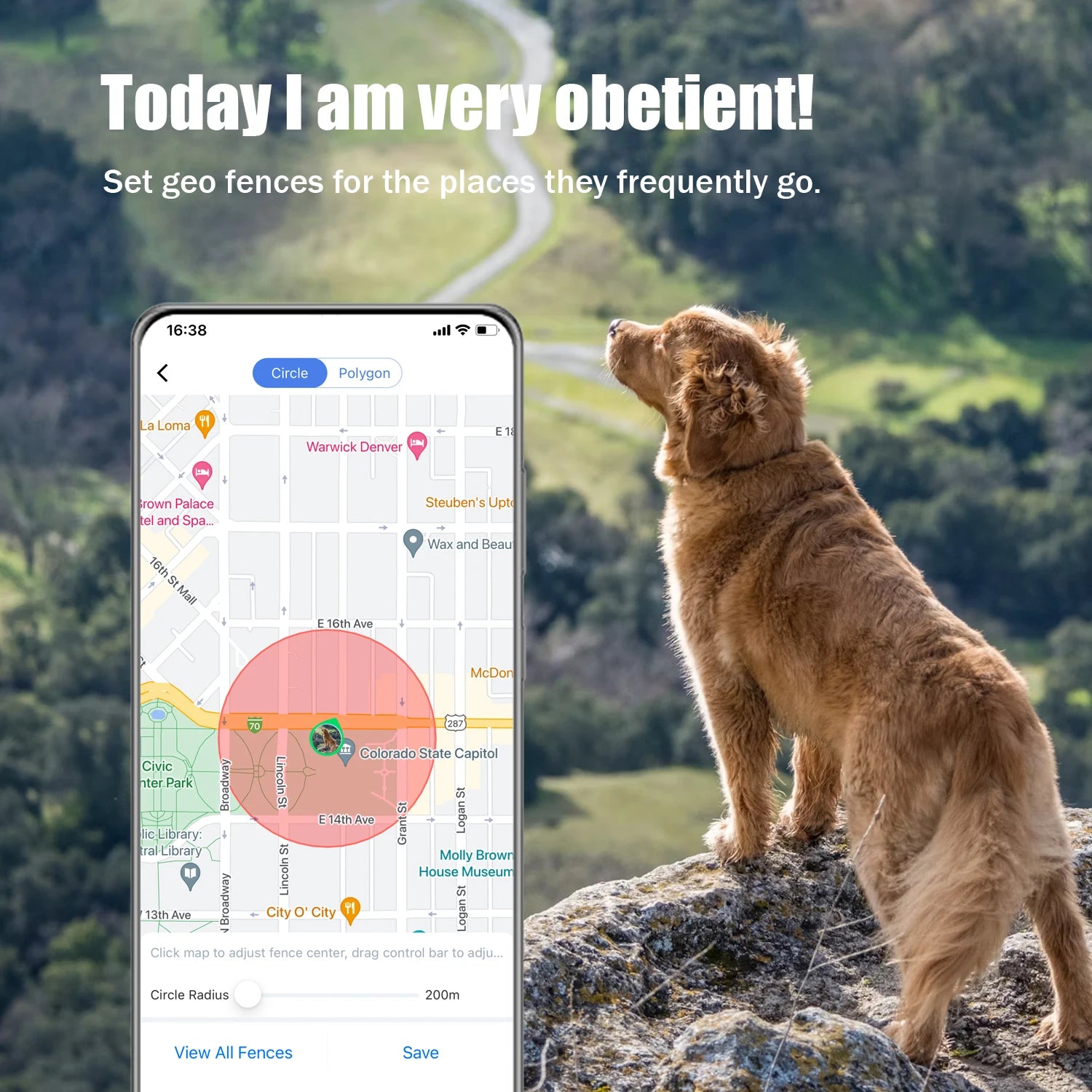 Waterproof GPS Pet Tracker for Dogs & Cats
