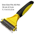 Double-Sided Stainless Steel Pet Grooming Brush