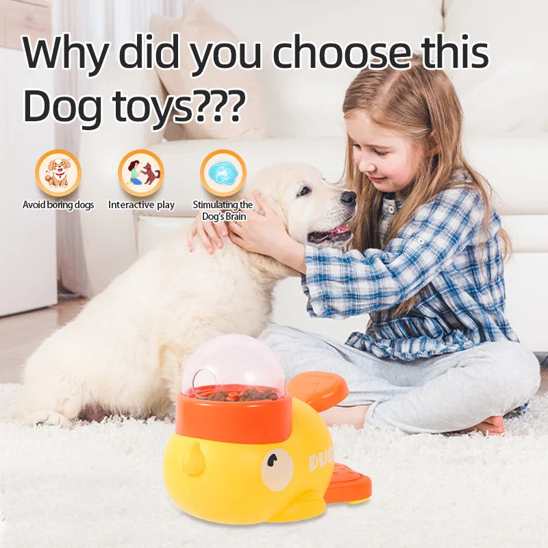 Duck-Shaped Treat Dispensing Toy