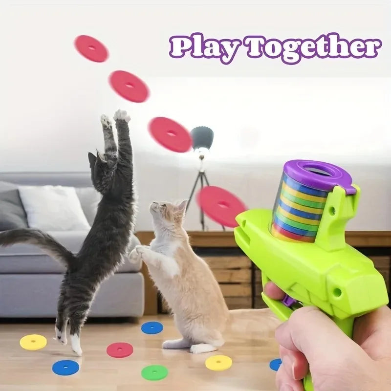 Carrot Flying Disc Launcher Toy for Pets