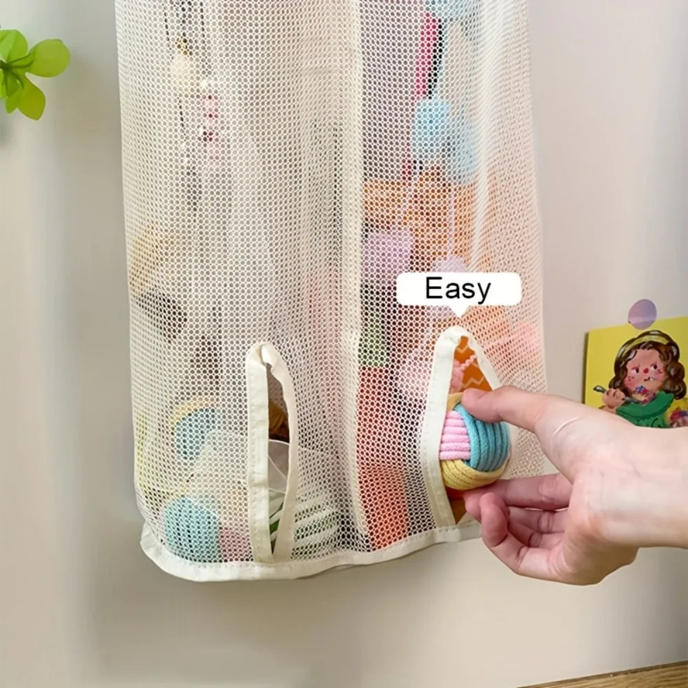 Wall-Hanging Cat Toy Storage Bag