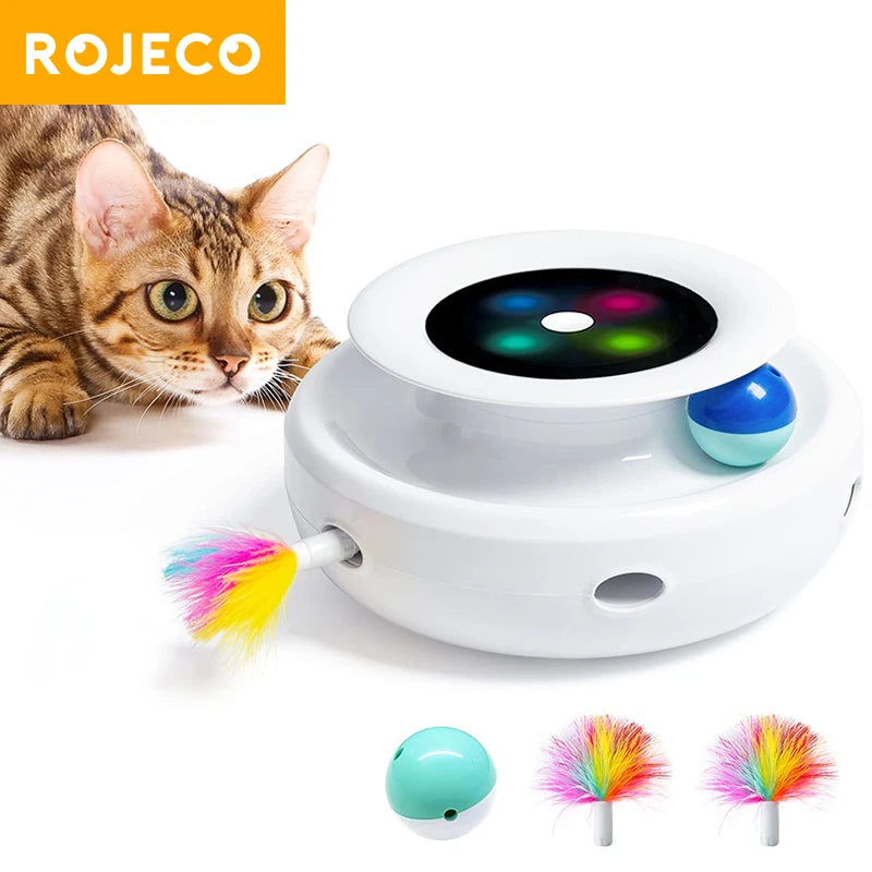 2-in-1 Smart Interactive Cat Toy Set