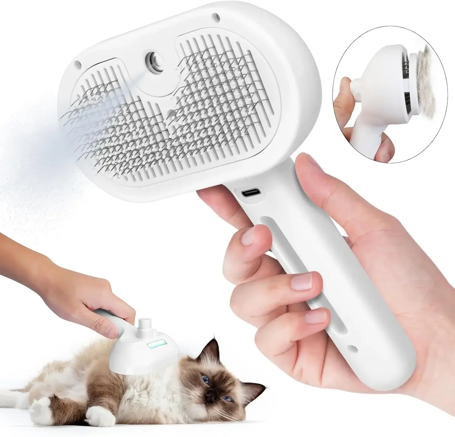 Steam Spray Pet Grooming Comb