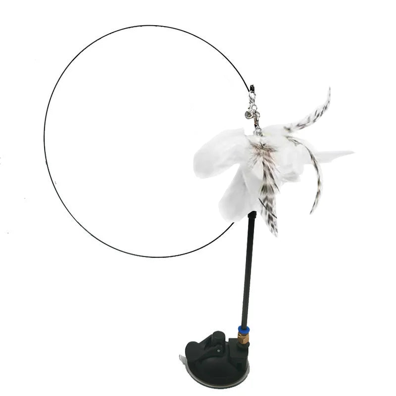 Feather Bird Wand Toy for Cats