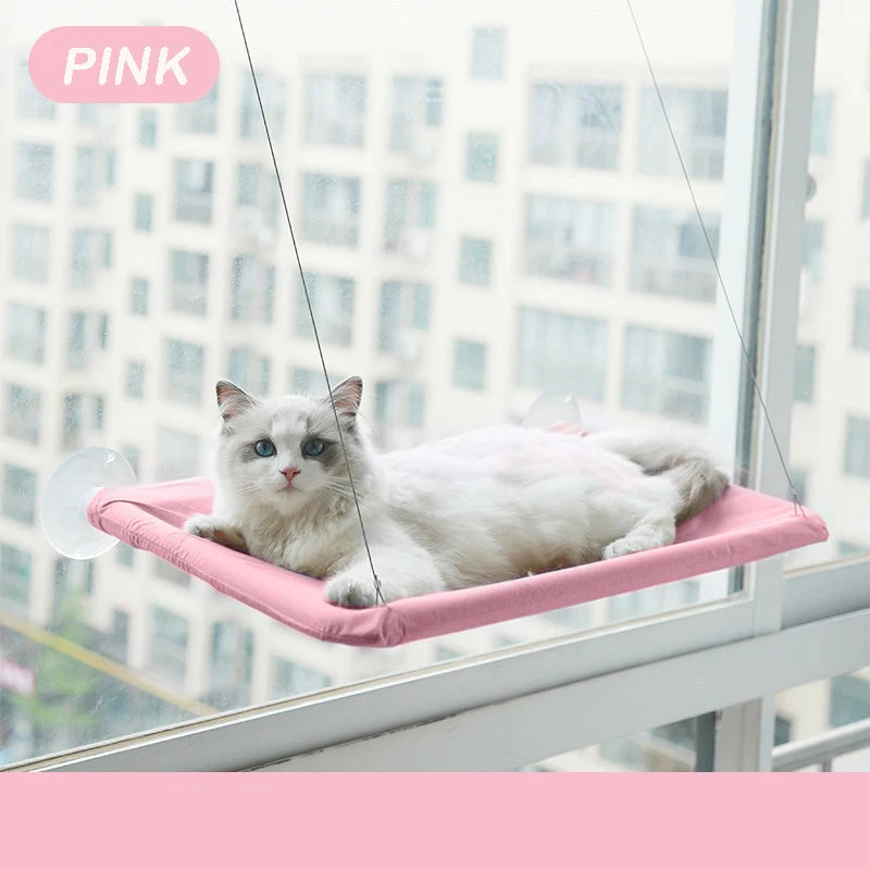 Window-Mounted Cat Hammock Bed