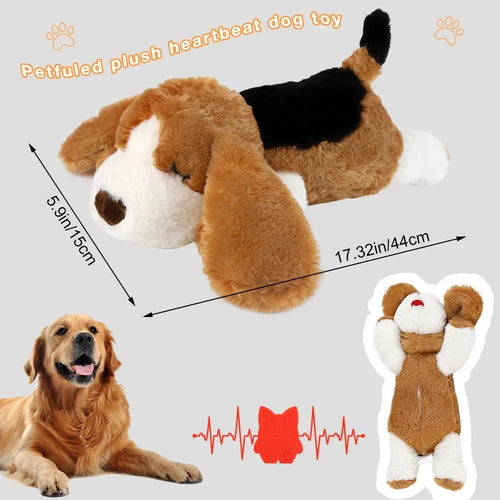 Calming Heartbeat Plush Toy for Puppies
