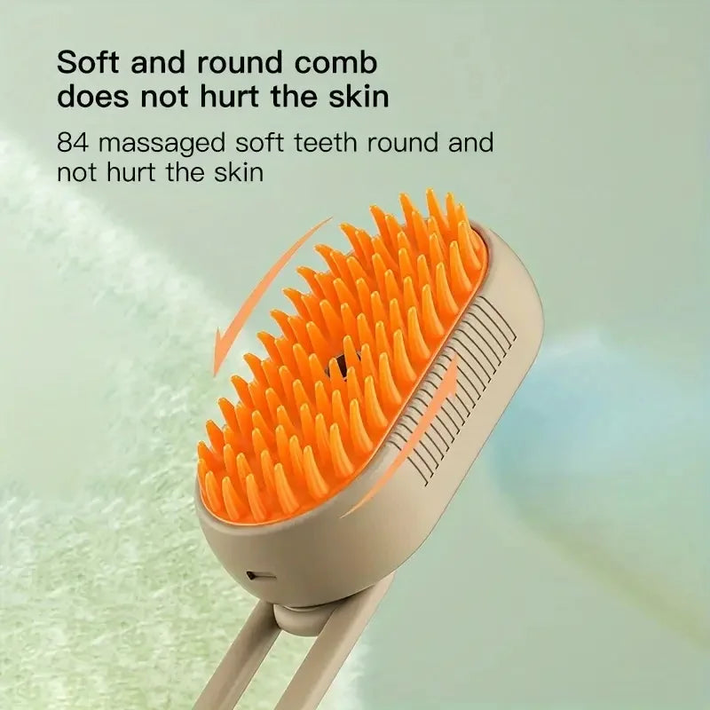 Steam Spray Pet Grooming Brush – Hair Removal