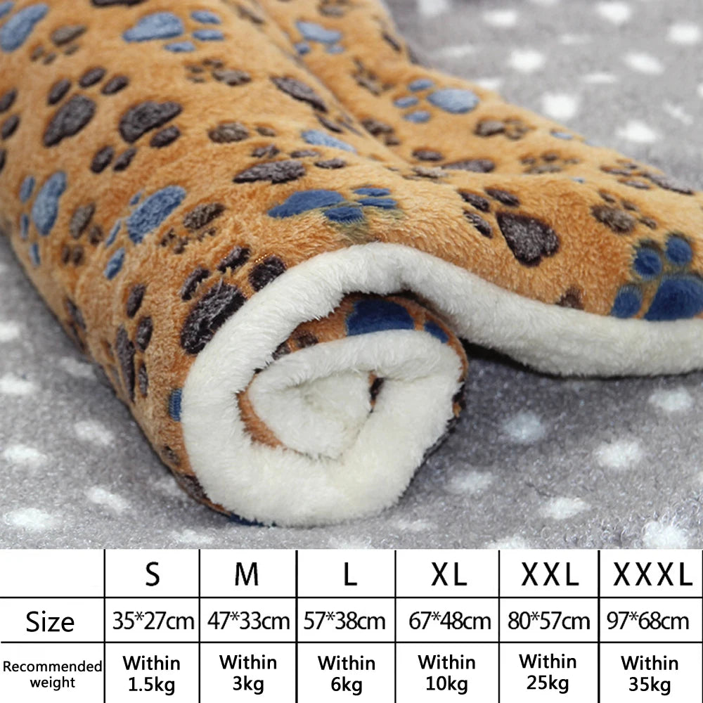 Thick Flannel Pet Sleeping Mat for Dogs & Cats