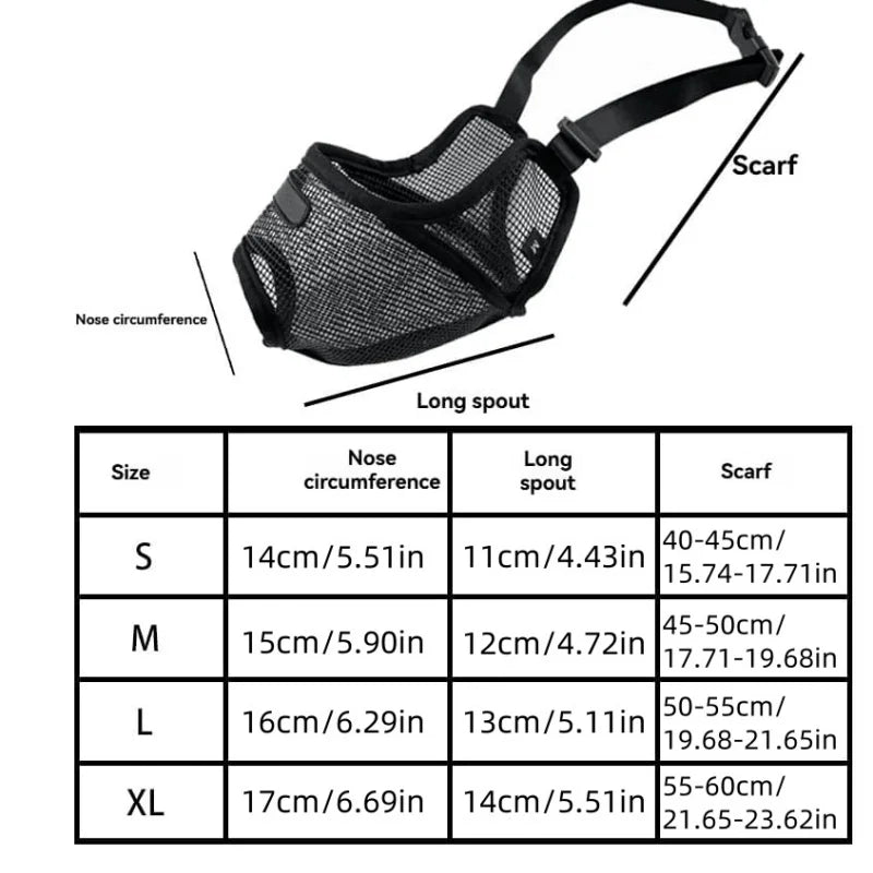 Breathable Mesh Dog Muzzle