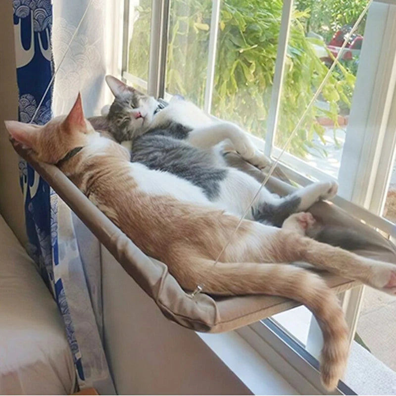 Window-Mounted Cat Hammock Bed