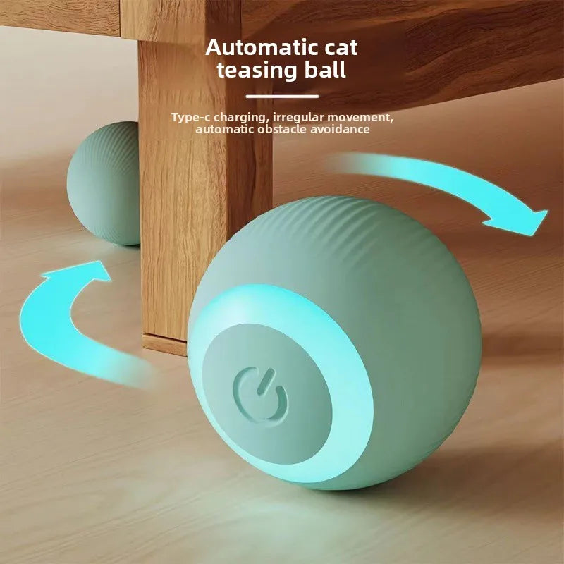 Smart Interactive Rolling Ball Toy for Cats