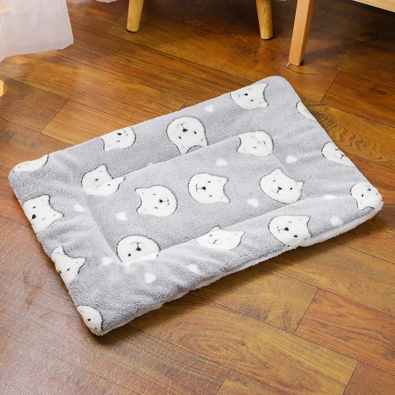 Thick Flannel Pet Sleeping Mat for Dogs & Cats