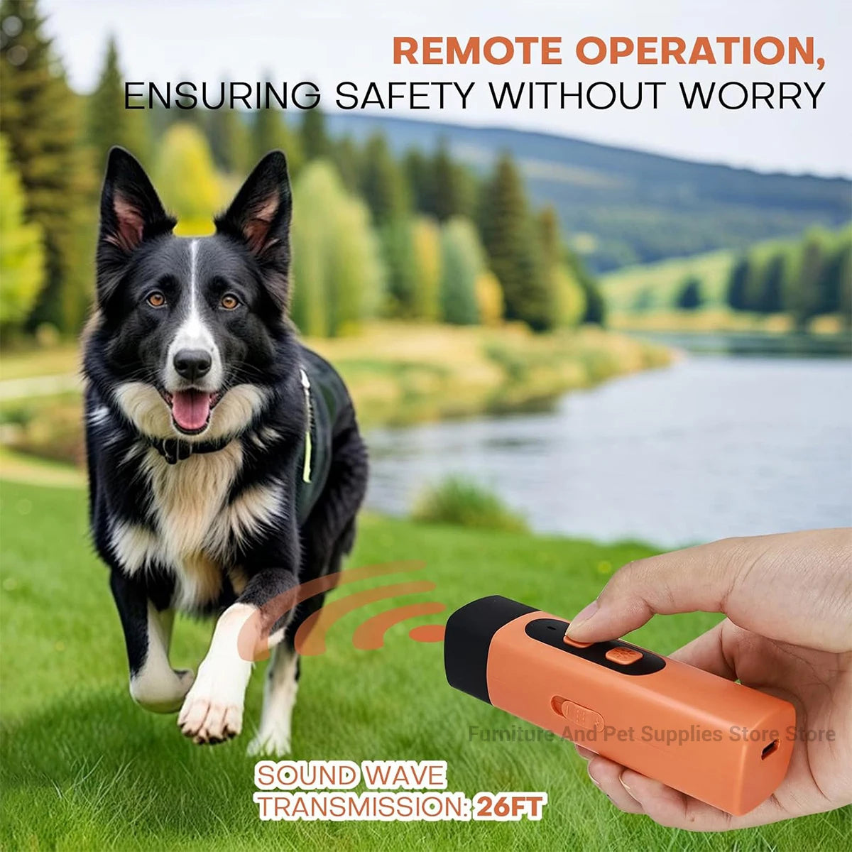Ultrasonic Dog Repeller with LED Light