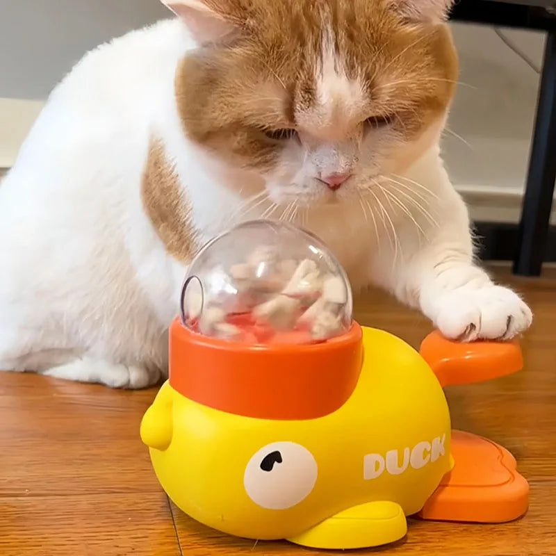 Duck-Shaped Treat Dispensing Toy