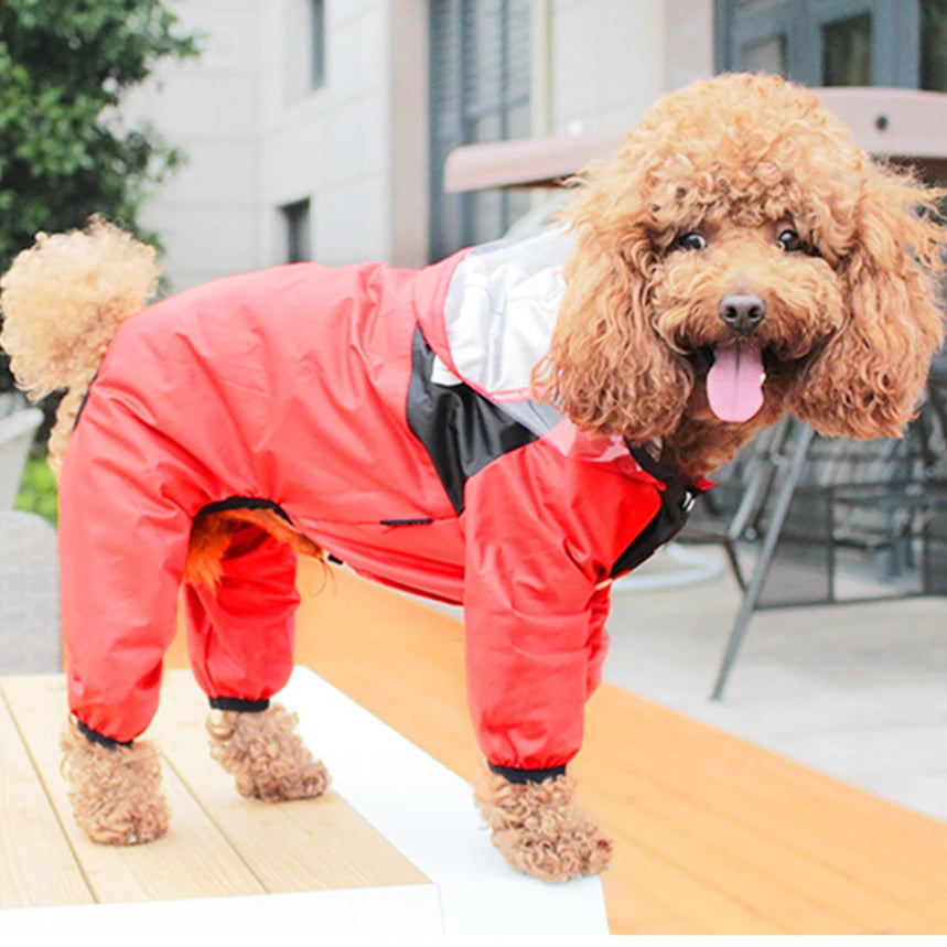 Waterproof Dog Raincoat Jumpsuit