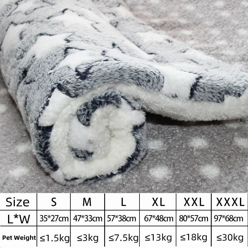 Thick Flannel Pet Sleeping Mat for Dogs & Cats