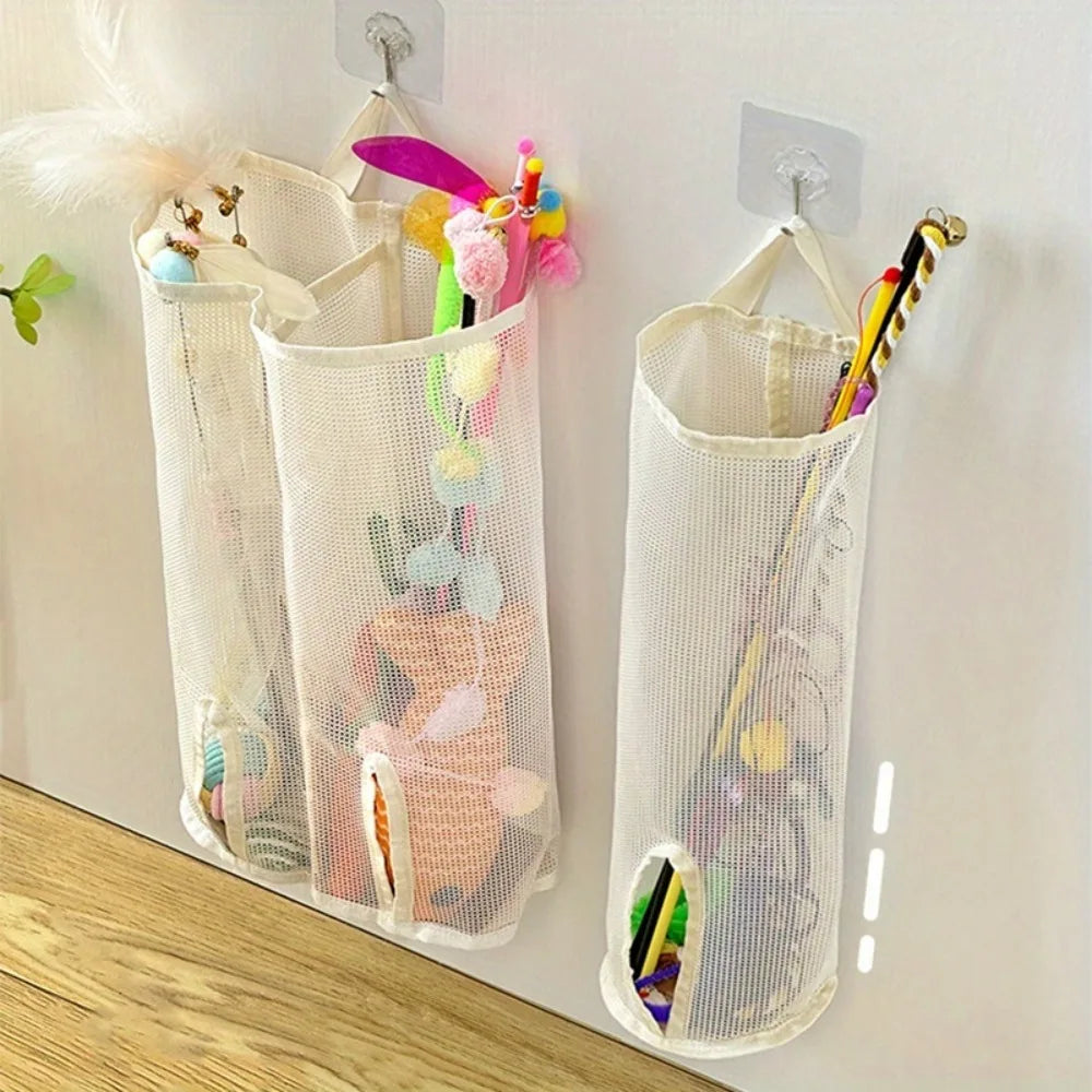 Wall-Hanging Cat Toy Storage Bag