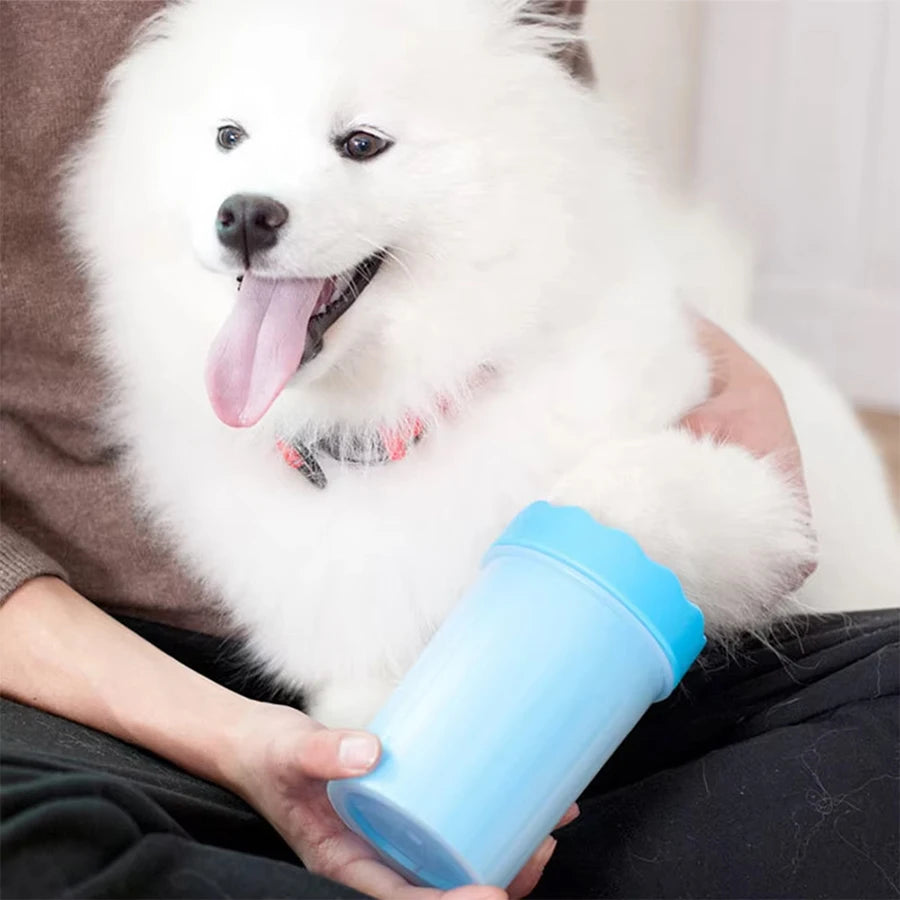 Pet Paw Cleaning Cup with Brush
