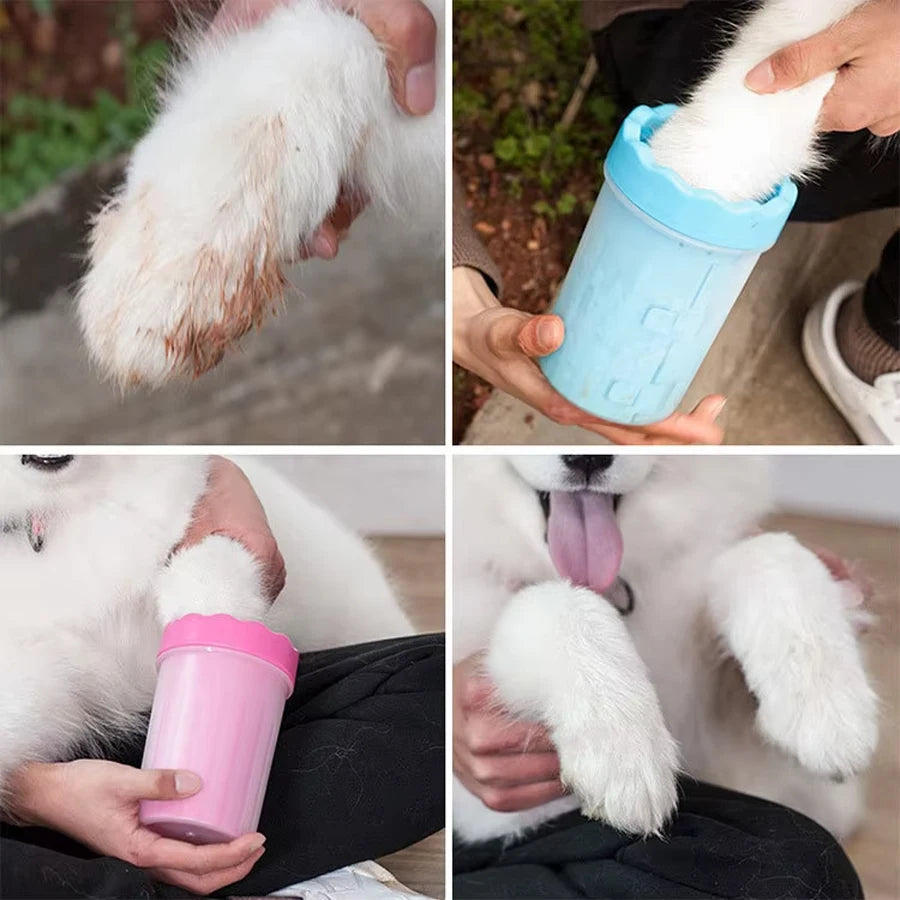 Pet Paw Cleaning Cup with Brush