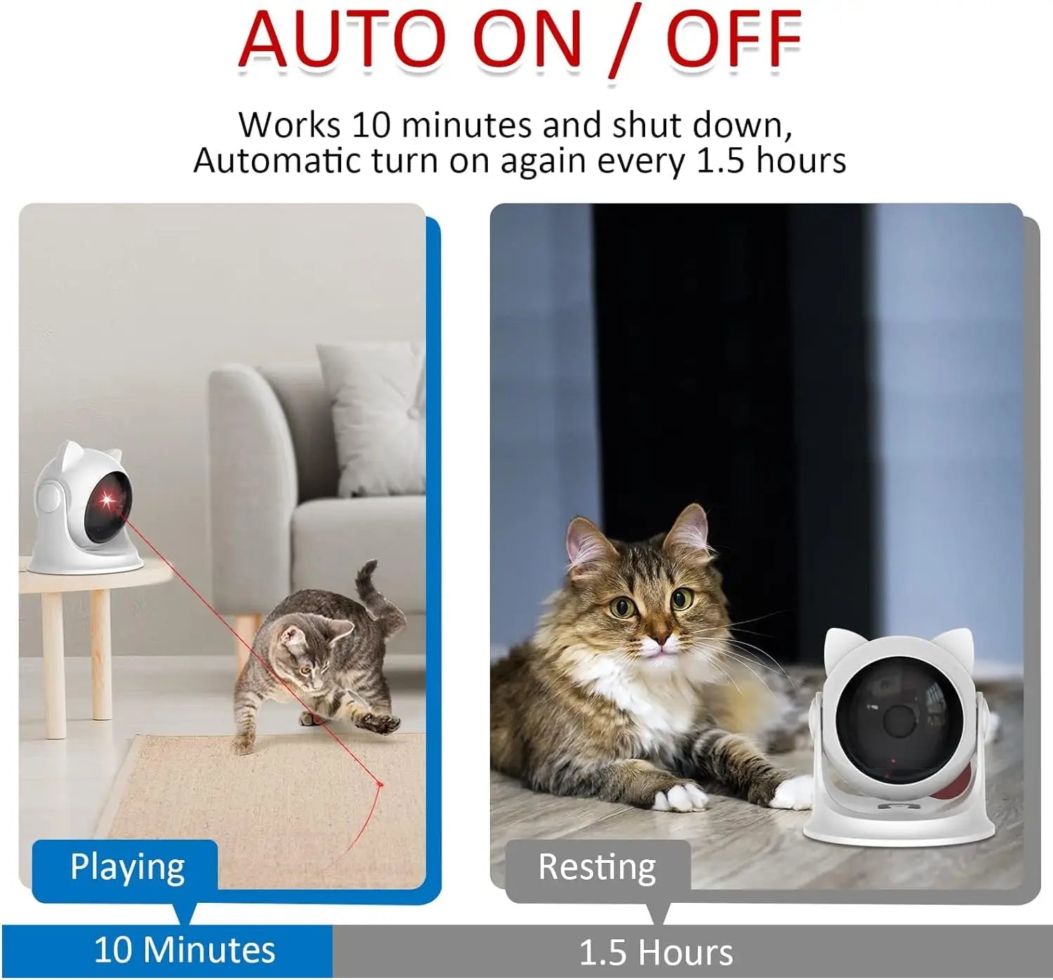 Rechargeable Automatic Cat Laser Toy